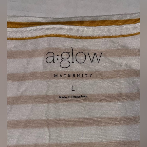 A:glow Maternity Striped Long Sleeve - Picture 8 of 10